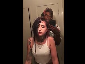 Selfie of black boy fucking a hot hipster girl