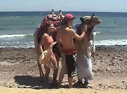 Young couple's vacation video