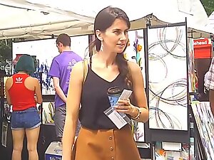 Voyeur wanted upskirt after seeing how pretty she is